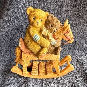 Cherished Teddies. Charming Teddy Bear Rocking Horse Toy